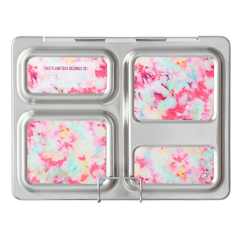 PlanetBox Launch Magnets, Blossom Tie Dye - Healthy Snacks NZ