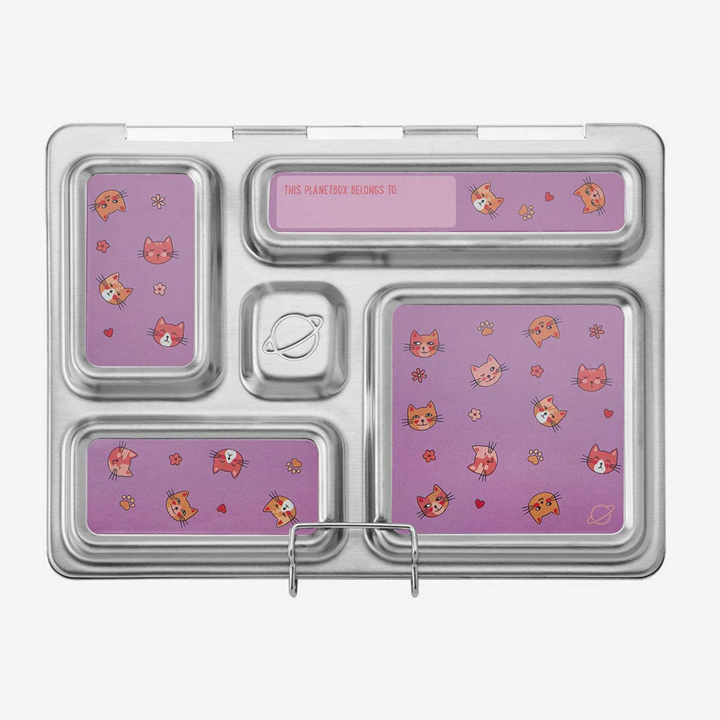 PlanetBox Rover Magnets Cats Meow - Healthy Snacks NZ