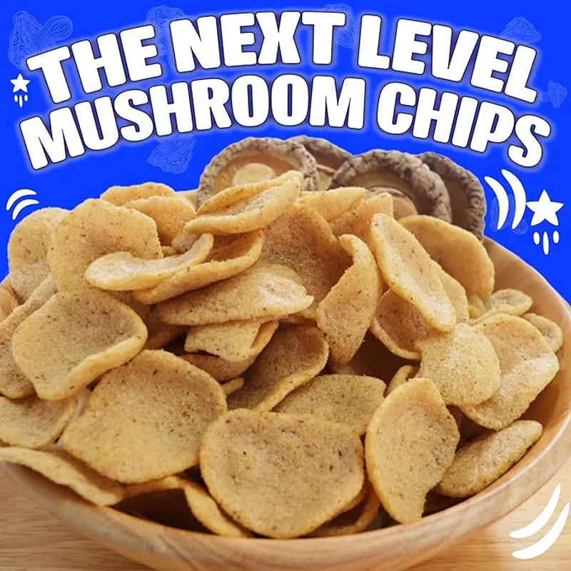 Real Naturals, Shiitake Mushroom Chips - Healthy Snacks NZ