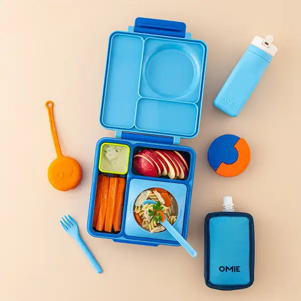 (2pc) OmieBox Silicone Dip Containers, Assorted Colours - Healthy Snacks NZ