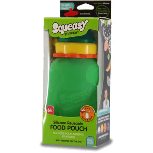 Squeasy Snacker Silicone Reusable Food Pouch, 180ml - Healthy Snacks NZ