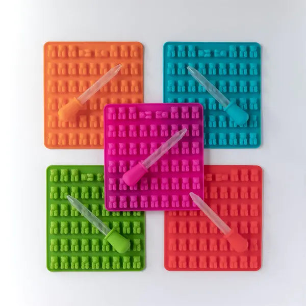 Silicone Mould Mini Gummy Bears, Assorted - Healthy Snacks NZ