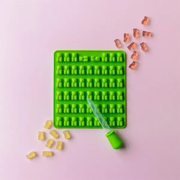 Silicone Mould Mini Gummy Bears, Assorted - Healthy Snacks NZ