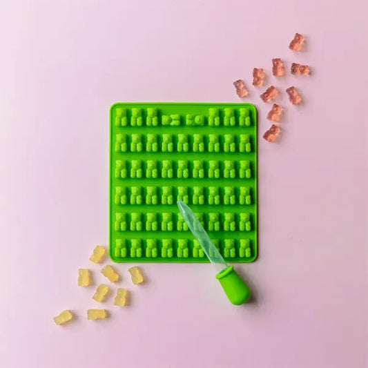 Silicone Mould Mini Gummy Bears, Assorted - Healthy Snacks NZ