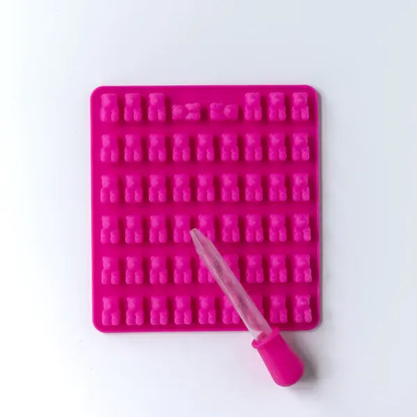 Silicone Mould Mini Gummy Bears, Assorted - Healthy Snacks NZ