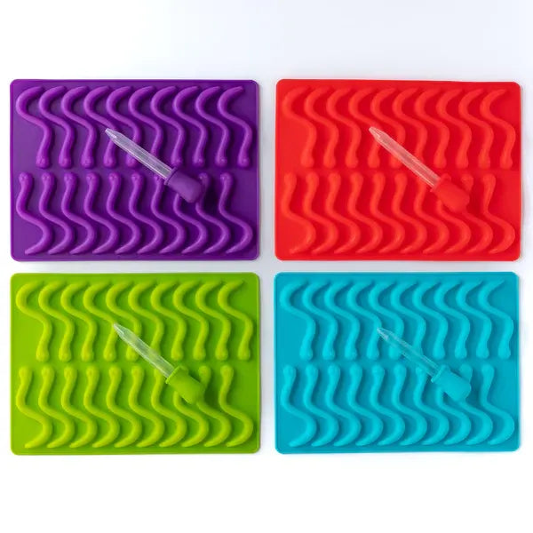 Silicone Mould Wormy Snake - Healthy Snacks NZ