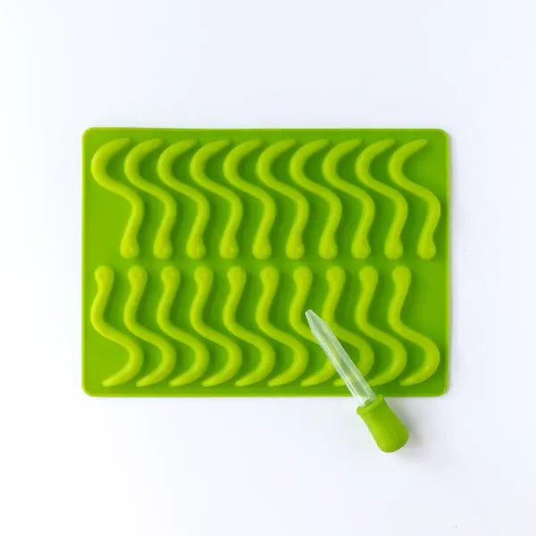 Silicone Mould Wormy Snake - Healthy Snacks NZ
