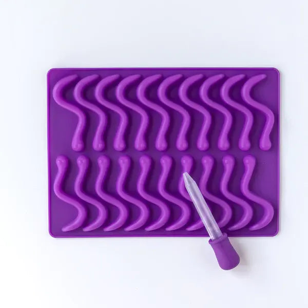 Silicone Mould Wormy Snake - Healthy Snacks NZ