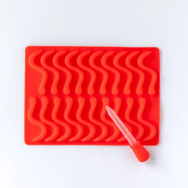 Silicone Mould Wormy Snake - Healthy Snacks NZ