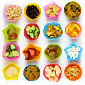 (6pc) Silicone Food Cups, Assorted - Healthy Snacks NZ