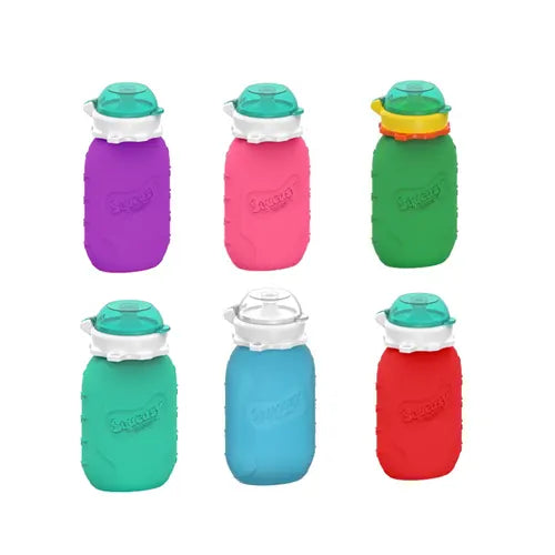 Squeasy Snacker Silicone Reusable Food Pouch, 180ml - Healthy Snacks NZ