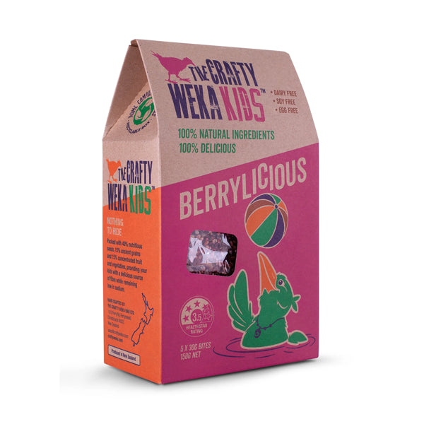 The Crafty Weka Kids, Snack Bars, 150g - Healthy Snacks NZ