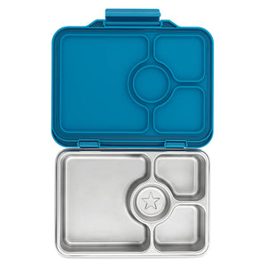 Yumbox Prêt, Stainless Steel 4 Compartment Lunchbox - Healthy Snacks NZ