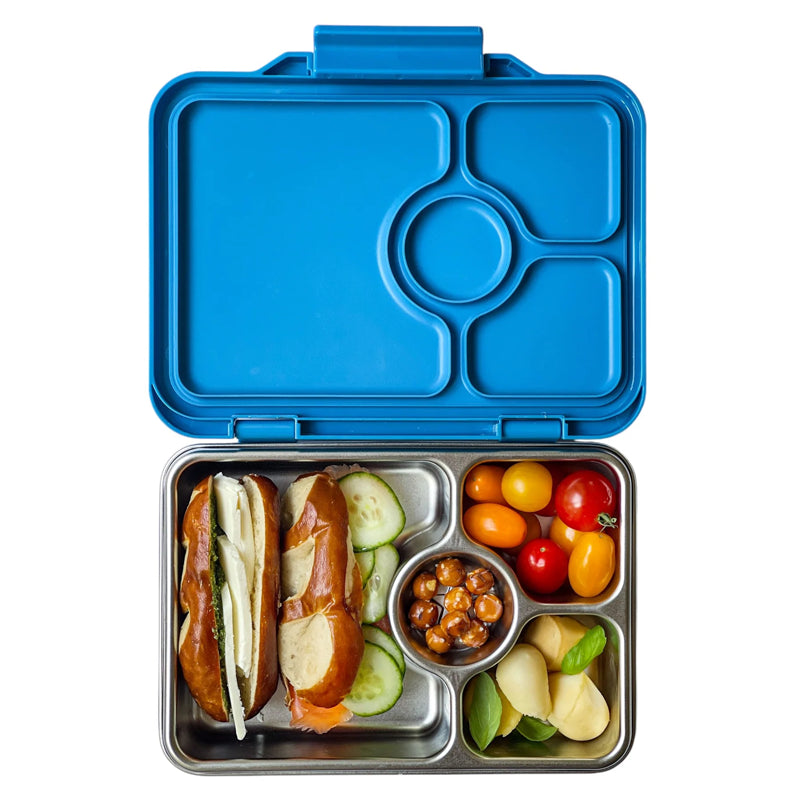 Yumbox Prêt, Stainless Steel 4 Compartment Lunchbox - Healthy Snacks NZ