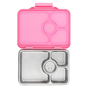 Yumbox Prêt, Stainless Steel 4 Compartment Lunchbox - Healthy Snacks NZ