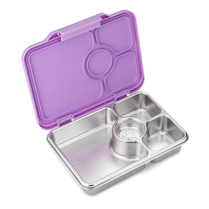 Yumbox Prêt, Stainless Steel 4 Compartment Lunchbox - Healthy Snacks NZ