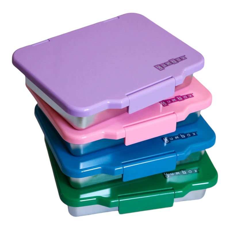 Yumbox Prêt, Stainless Steel 4 Compartment Lunchbox - Healthy Snacks NZ