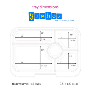 Yumbox Tapas 5-Compartment Leakproof Lunchbox - Healthy Snacks NZ