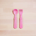 Load image into Gallery viewer, (2pc) Re-Play Utensils Baby Pink - Healthy Snacks NZ
