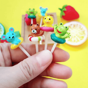 (8pc) 3D Food Picks, Frog
