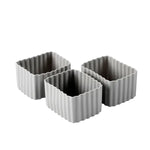 Load image into Gallery viewer, (3pc) Little Lunch Box Co, Bento Cups, Rectangular Small, Grey - Healthy Snacks NZ
