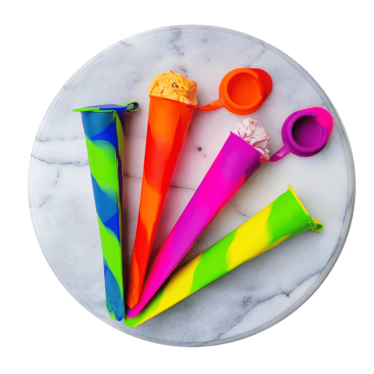 (4pc) Popsicle Silicone Moulds Ice Pop Maker