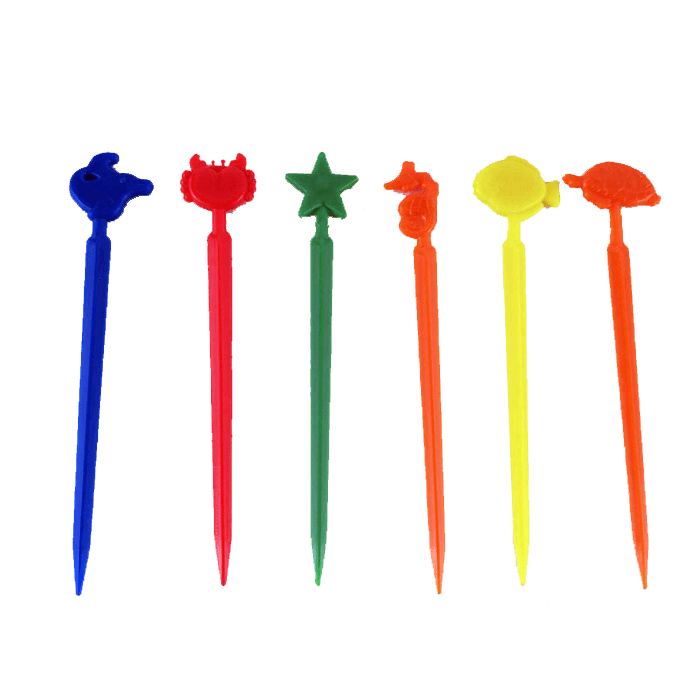 (6pc) Mini Food Skewers, Sea Life