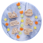 Load image into Gallery viewer, (6pc) Cookie/Sandwich Cutters Set, Vehicles - Healthy Snacks NZ
