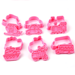 Load image into Gallery viewer, (6pc) Cookie/Sandwich Cutters Set, Vehicles
