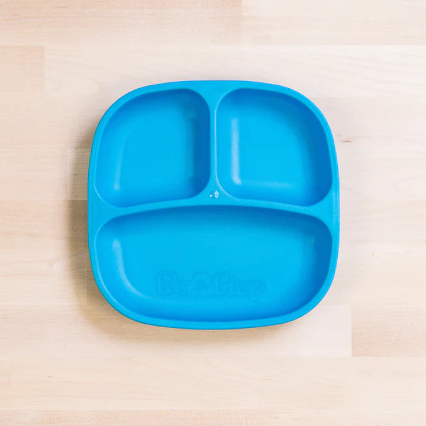 Re-Play Divided Plate Sky Blue - Healthy Snacks NZ