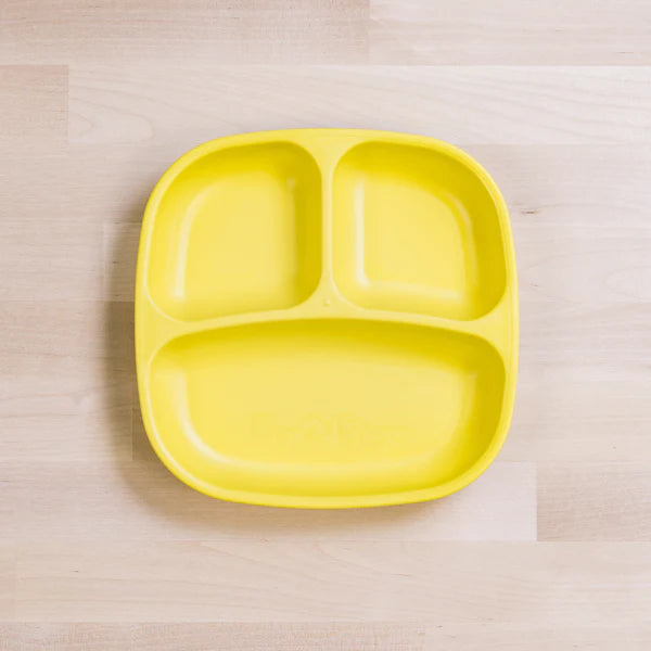 Re-Play Divided Plate Yellow - Healthy Snacks NZ