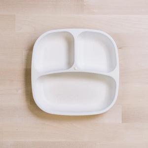 Re-Play Divided Plate White - Healthy Snacks NZ