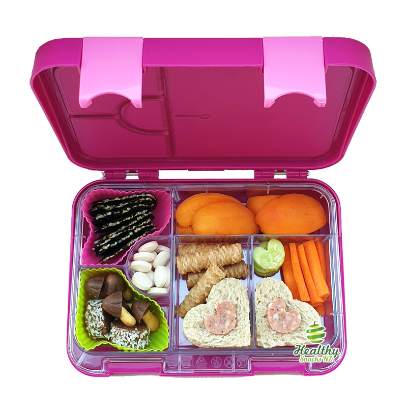 Leakproof Convertible Bento 6 Lunchbox – Purple - Healthy Snacks NZ - Buy Online
