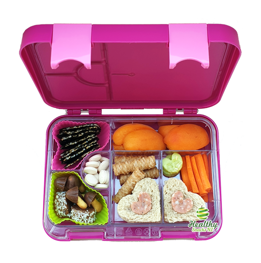 Leakproof Convertible Bento 6 Lunchbox – Purple - Healthy Snacks NZ - Buy Online