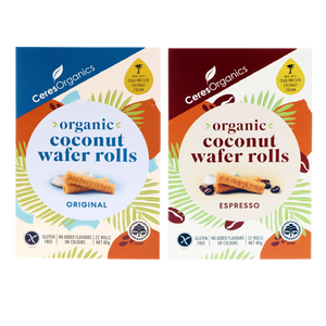 Ceres Organics Coconut Wafer Rolls - Healthy Snacks NZ