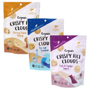Crispy Rice Clouds, Assorted Flavours, 50g - Healthy Snacks NZ