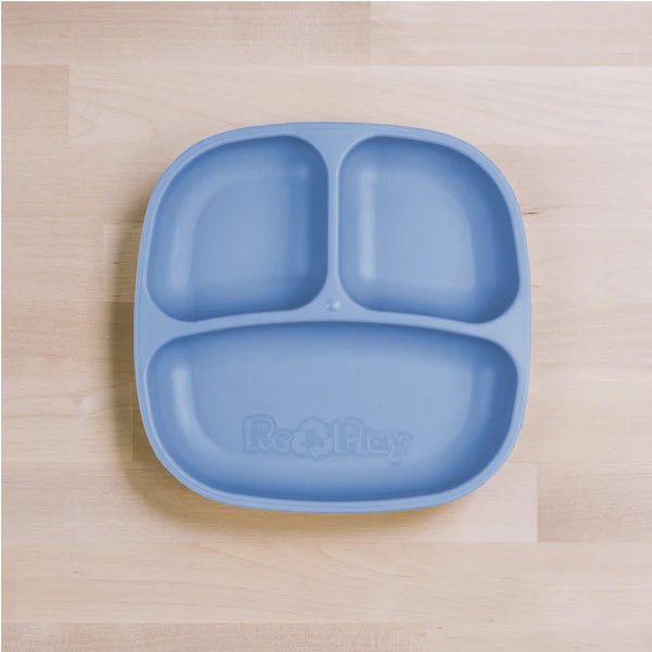 Re-Play Divided Plate Denim - Healthy Snacks NZ