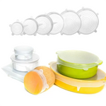 Load image into Gallery viewer, (6pc) Premium Reusable Silicone Stretchy Lids - Healthy Snacks NZ
