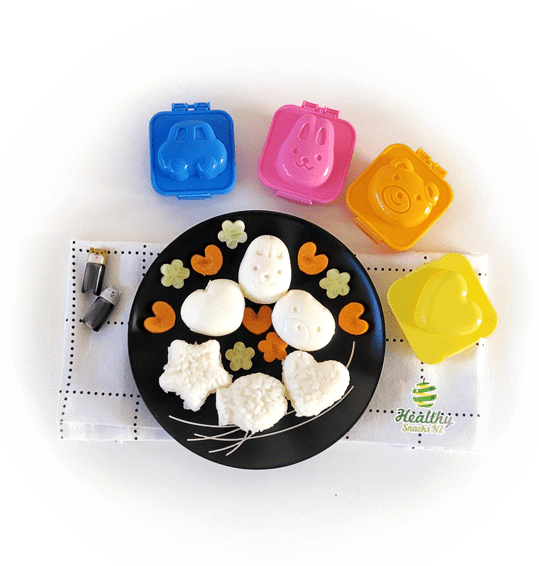 (6pc) Egg Molds/Rice Shapes - Healthy Snacks NZ