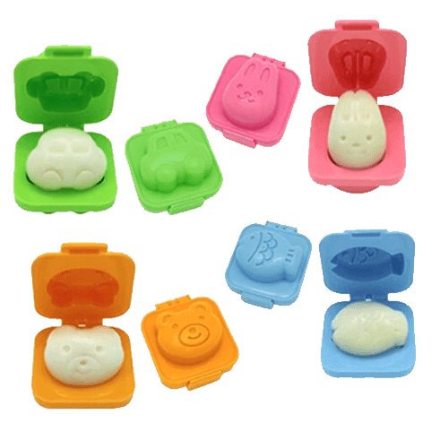 (6pc) Egg Molds/Rice Shapes - Healthy Snacks NZ