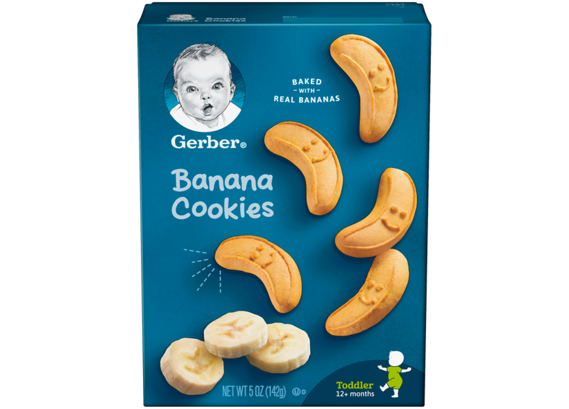 Gerber, Banana Cookies, 142g - Healthy Snacks NZ