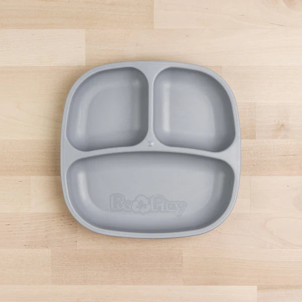 Re-Play Divided Plate Grey - Healthy Snacks NZ