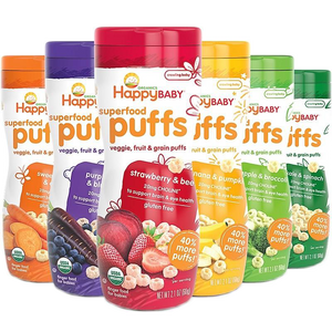 Happy Baby, Organic Superfoods Puffs - Healthy Snacks NZ.