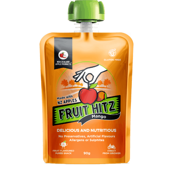 Healthy Snacks NZ - Fruit Hitz, Mango - Puree Snacks for Kids