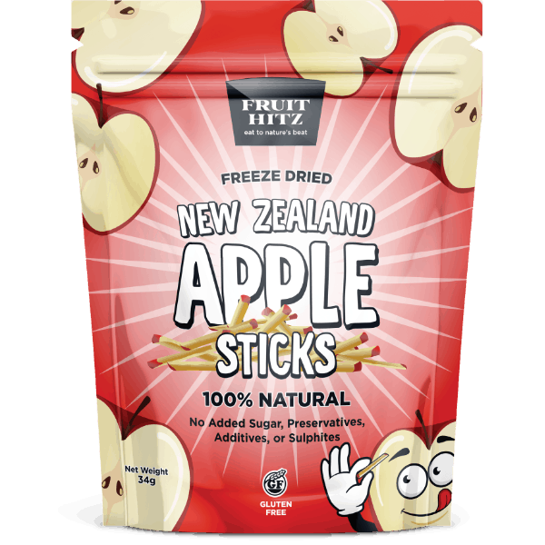 Healthy Snacks NZ - NZ Apple Sticks Freeze-dried - Buy Online