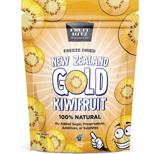 Healthy Snacks NZ - NZ Gold Kiwifruit Freeze-Dried - Eating Healthy for Healthy Living