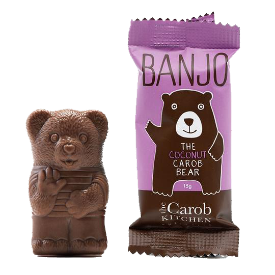 Healthy Snacks NZ - The Carob Kitchen, Carob Bear, Coconut