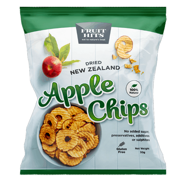 NZ Dried Apple Chips, 90g - Healthy Snacks NZ