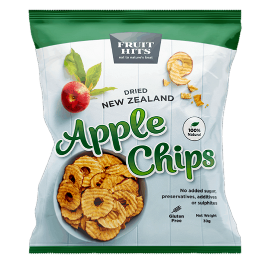 NZ Dried Apple Chips, 90g - Healthy Snacks NZ