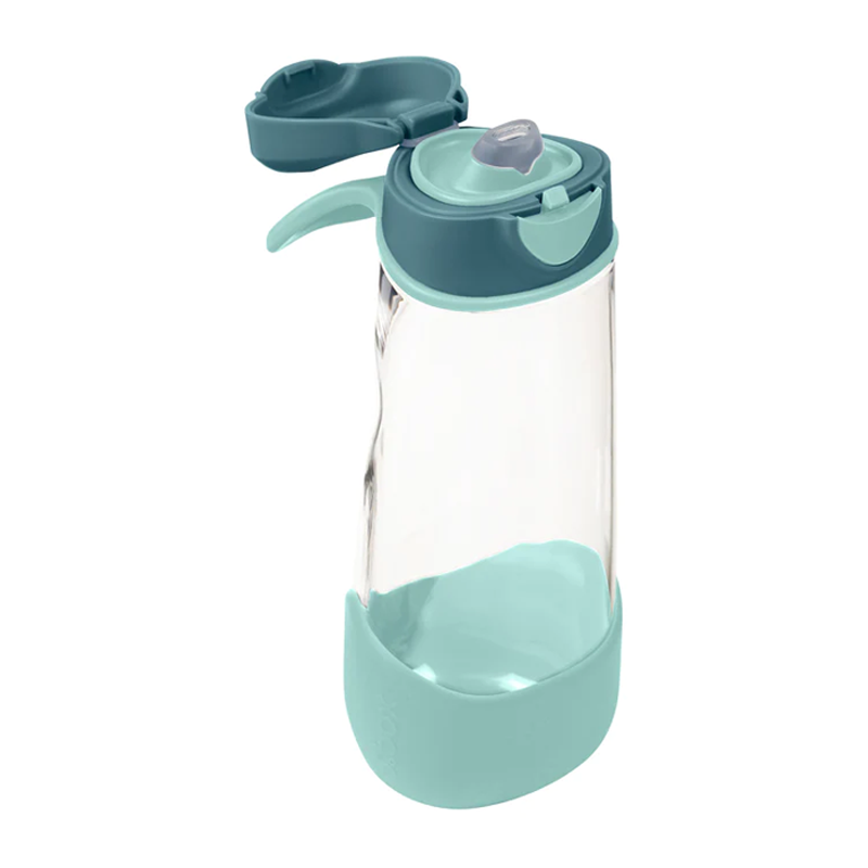 B.Box Sport Spout Bottle, 600ml, Emerald Forest - Healthy Snacks NZ